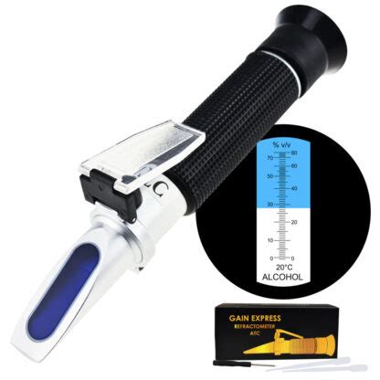 how does alcohol affect refractometer|alcohol refractometer instructions.